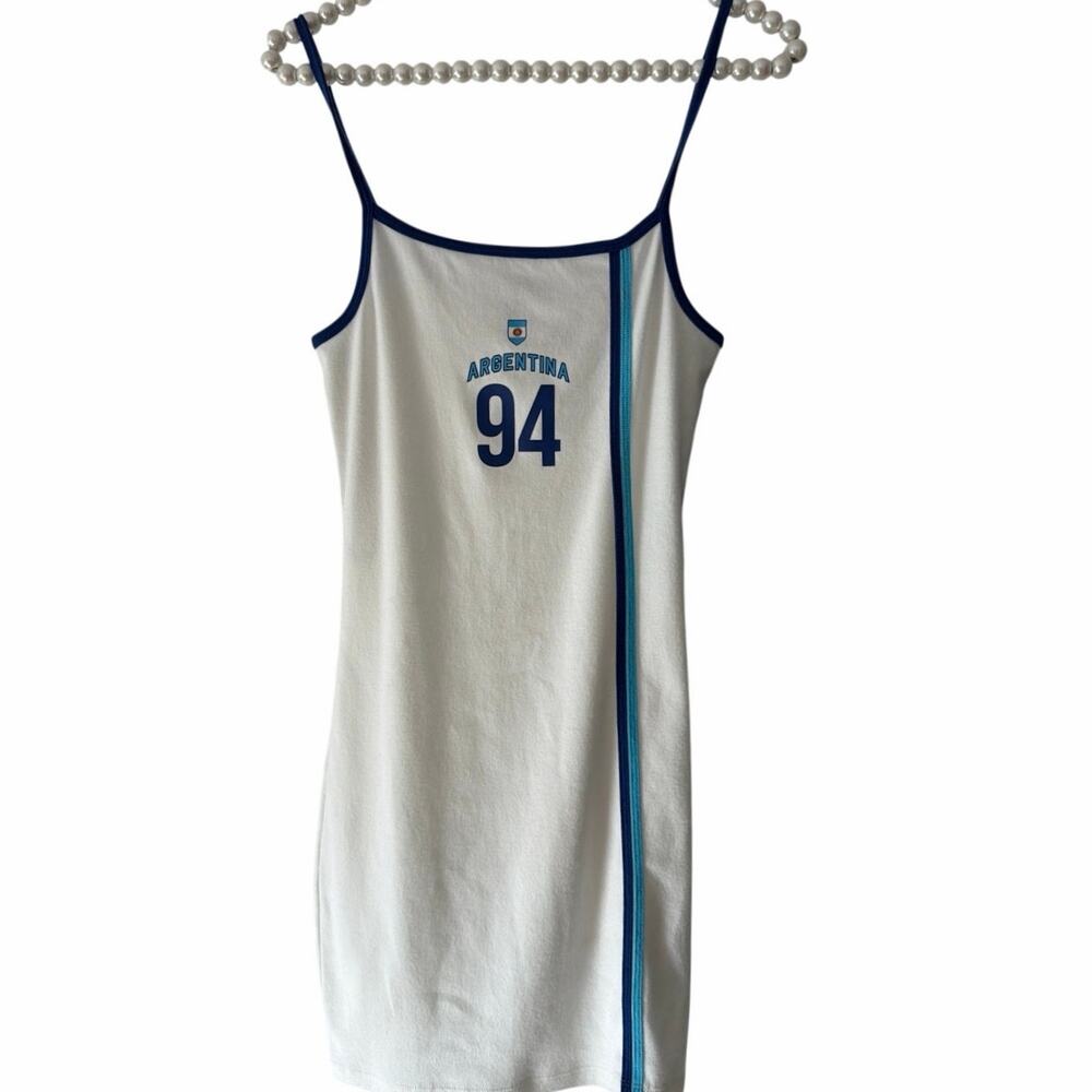 Argentina cotton mini dress FIFA World Cup ready size S
